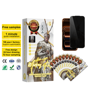 Protector DE PANTALLA DE TELÉFONO Monkey King 28 ° para teléfonos móviles <span class=keywords><strong>iPhone</strong></span> <span class=keywords><strong>12</strong></span> 13 15 17 Pro Max No Black Edge Smooth Touch 9H Anti Glare - Product Image 1