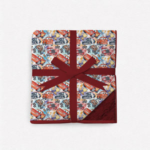 הדפסה מותאמת אישית במבוק שכבה כפולה תינוק <span class=keywords><strong>swaddle</strong></span> לזרוק שמיכה פרווה ילוד שמיכה - Product Image 5