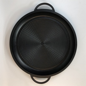 <span class=keywords><strong>Paellera</strong></span> redonda antiadherente de aluminio fundido con tapa, sartén antiadherente para Pizza, bandeja de hornear para cocina casera, <span class=keywords><strong>34</strong></span>/36 <span class=keywords><strong>Cm</strong></span> - Product Image 2