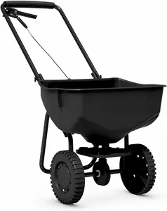 3-24 Feet Spread Width Steel Frame Lawn Seeding Grass Spreading Fertilizer Spreader Tool Cart