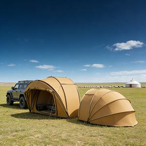 Tente <span class=keywords><strong>de</strong></span> vélo imperméable fiable, attache pour remorque <span class=keywords><strong>de</strong></span> camping-car, pour ranger les équipements et fournir un <span class=keywords><strong>abri</strong></span> lors des voyages d'aventure - Product Image 4