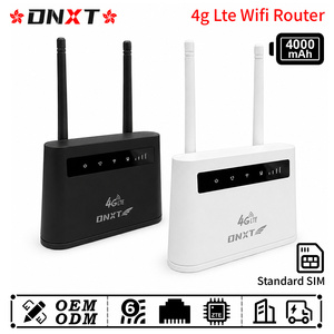 Routeur WiFi 4G DNXT LTE Cat4, routeur WiFi 4G 2,4 GHz WiFi6, routeur sans fil avec carte SIM, batterie 4000 mAh, WPS, routeur WiFi sans fil pour usage domestique - Product Image 1