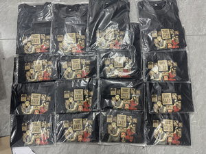 T-shirt délavé style 63 avec impression UV, thèmes Jujutsu Battle, My Hero Academia, WANTED, Luffy, Zoro, Solo Leveling, pour hommes et femmes, style anime - Product Image 6