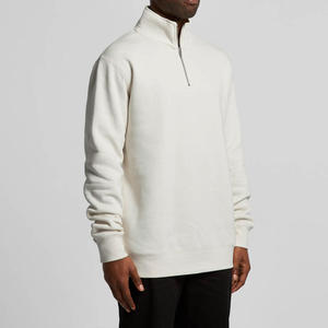 Custom Logo <strong>Quarter</strong> <strong>Zip</strong> for Men Heavy Weight 1/4 <strong>Zip</strong> up Pullover Digital Printing Solid Color Fleece Inside <strong>Jumper</strong> - Product Image 2