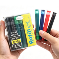Encre de recharge écologique non toxique noire, bleue, rouge, verte, 3,5 g pour marqueur effaçable à sec 35T sur tableau blanc, dans une boîte en PVC, pour l'écriture