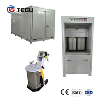 Paket Sistem Pelapisan Bubuk Substrat Baja Baru dengan Mesin Pelapisan Bubuk Elektrostatik, Booth Semprot, dan Oven Pengering