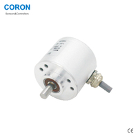 Encodeur rotatif absolu CORON GP50S semi-creux, diamètre de l'arbre 50 mm, 8 mm, 8-30 VDC, 10-2048 impulsions, NPN/PNP, code binaire BCD, code gris
