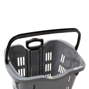 Panier <span class=keywords><strong>de</strong></span> <span class=keywords><strong>courses</strong></span> remorquable YL-<span class=keywords><strong>6</strong></span> robuste et durable avec <span class=keywords><strong>roues</strong></span>, en plastique pour supermarché, <span class=keywords><strong>chariot</strong></span> <span class=keywords><strong>de</strong></span> <span class=keywords><strong>courses</strong></span> avec poignée - Product Image 3