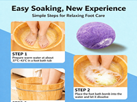 Bombe de bain de pieds naturelle aux herbes, boules effervescentes parfumées pour la relaxation des pieds, personnalisation OEM et marque privée disponibles