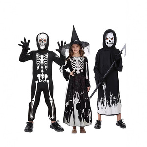 Disfraz Infantil para Actuaciones Escénicas COS, Vestido Luminoso con Forma de Guadaña y Calavera, Disfraz para Fiesta de Todos los Santos - Product Image 5