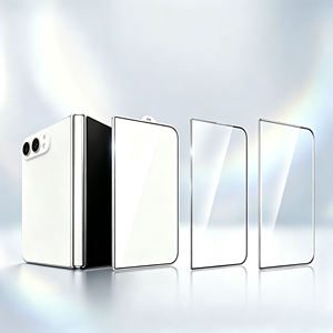Protection d'écran en verre trempé personnalisée pour iPhone Duo, film pour écran double iPhone Duo, impression soyeuse, bordure noire, film de confidentialité en verre - Product Image 1