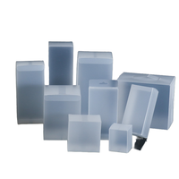 Boîte d'emballage pliable en plastique transparent, personnalisable, pour le rangement de projets DIY, petits gadgets et fournitures de loisirs créatifs