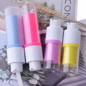 Bán Buôn Mỹ Phẩm Chai Acrylic Nhựa 15Ml 30Ml 50Ml Không Có Không Khí Bơm Chai Đôi Tường Rõ Ràng Frosted Không Có Không Khí Chai - Product Image 6