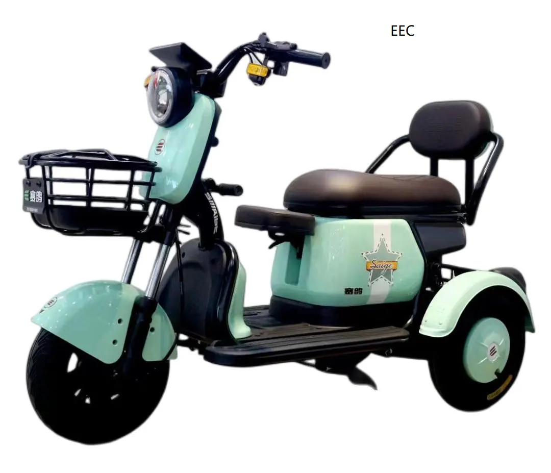 EECCOC安い60vV1000Wイタリアドイツ新しいスタイル3シート大人3輪自転車電動三輪車スクーターバイク高齢者用