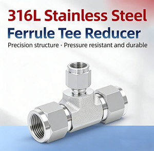 Raccord de compression en acier inoxydable 304, raccord en T pour tube de 1/2 pouce de diamètre extérieur, connecteur de tuyau résistant à la corrosion pour la <span class=keywords><strong>plomberie</strong></span> industrielle - Product Image 4