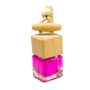 ขวดแก้วทรงสี่เหลี่ยมสำหรับน้ำหอมปรับอากาศ Aroma Therapie Bz039 พร้อมฝาไม้และเชือก ขนาด 10 มล. พิมพ์ลายสกรีนสำหรับใช้ในบ้าน - Product Image 4