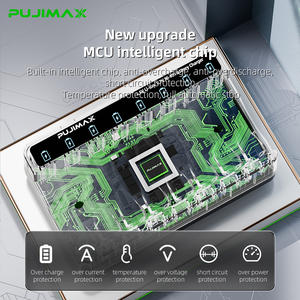 PUJIMAX Batterie rechargeable de grande capacité 4255mWh 1.5V Batterie au lithium AA avec 8 emplacements Chargeur de batterie à affichage LED intelligent - Product Image 3