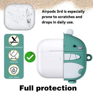 Лидер продаж, симпатичный мультяшный чехол для наушников, совместимый с Apple AirPods 1/2/Pro 2/3 и Bluetooth наушники для вечеринок - Product Image 5