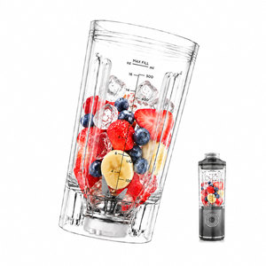 Vaso de Repuesto para Licuadora Portátil <span class=keywords><strong>Ninja</strong></span> Blast Max BC251, Vaso de 22 oz con Tapa Giratoria para Batidos - Product Image 1