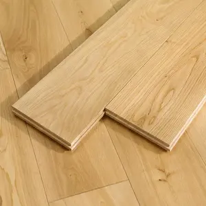 Plancher en bois dur massif Plancher en bois à 3 couches Plancher en chêne blanc