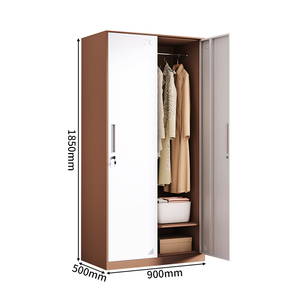 <span class=keywords><strong>Armario</strong></span> metálico que ahorra espacio con <span class=keywords><strong>cerradura</strong></span> <span class=keywords><strong>de</strong></span> seguridad Muebles <span class=keywords><strong>de</strong></span> dormitorio <span class=keywords><strong>para</strong></span> ropa organizada y almacenamiento <span class=keywords><strong>de</strong></span> zapatos - Product Image 2