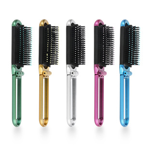 Venta al por mayor de nuevo diseño de espejo plegable <span class=keywords><strong>con</strong></span> peine de viaje de bolsillo Mini cepillo de pelo plegable <span class=keywords><strong>con</strong></span> espejo de <span class=keywords><strong>maquillaje</strong></span> peine - Product Image 3