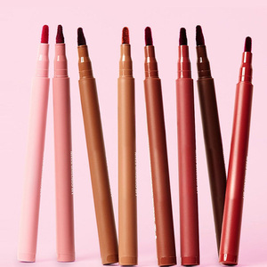 ลิปสติกแบบแท่ง ติดทนนาน 12 ชั่วโมง กันน้ำ กันเลอะ พร้อมแปรงซิลิโคน รับผลิตสีตามสั่ง ขายส่ง - Product Image 1