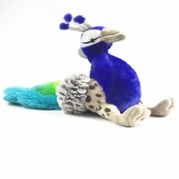 Nouvelle Peluche Paon de Luxe, Douce et Moelleuse, Poupée Oiseau Kawaii, Décoration Maison, Cadeau pour Enfants et Adultes