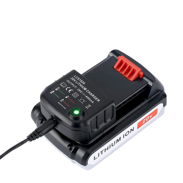 Replacement BD 18-20V LCS1620 Lithium-ion Power Tool Battery Charger