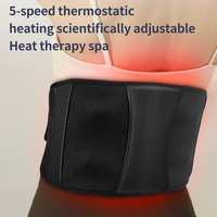 Ceinture de massage électrique chauffante pour le traitement du nerf sciatique, soulagement de la douleur, vibration, masseur lombaire et dorsal