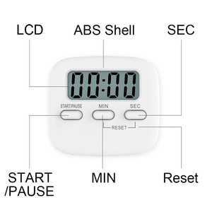 Màn Hình LCD Kỹ Thuật Số Đồng Hồ Bấm Giờ Bếp Từ Tính Nấu Ăn Đếm Ngược Báo Thức Ngủ Đồng Hồ Bấm Giờ Temporizador Đồng Hồ Dụng Cụ Đa Chức Năng - Product Image 3