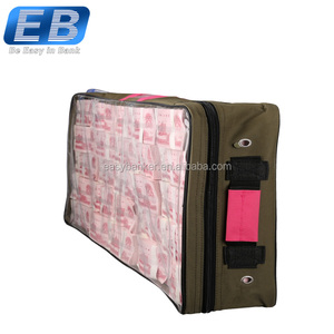 Bolsa de Seguridad para Efectivo EB CP-800-100AB Verde Rosa con Certificación CE, Bolsa de Depósito de Dinero Duradera de Tela Oxford con Cremallera y PVC para Uso en Cajeros Automáticos y Comercios - Product Image 1