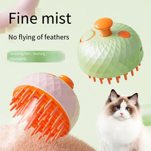 Carino spazzola ricaricabile per gatto per spargimento di massaggio a spruzzo pettine Pet toelettatura spazzola per la depilazione cane gatto spazzole a vapore - Product Image 4