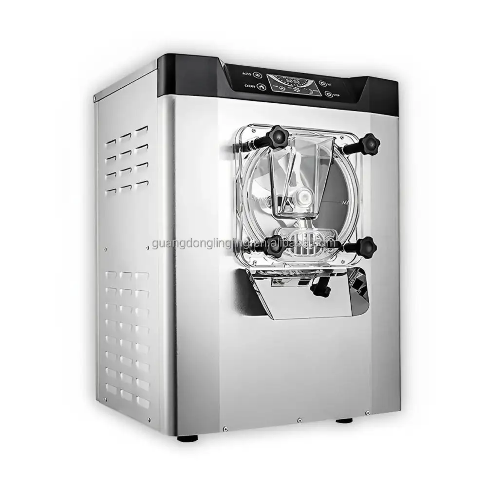 1400w 20 Liters Per Hour Commercial Gelato Machine One Flavors Hard Serve Ice Cream Maker with LED Display Screen