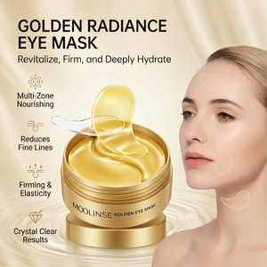MOOLINSE Patchs Hydrogel Or pour les <span class=keywords><strong>Yeux</strong></span> à l'Avocat et au Collagène, 60 Patchs OEM, Raffermissants et Hydratants pour le <span class=keywords><strong>Contour</strong></span> des <span class=keywords><strong>Yeux</strong></span>, Lot en Gros - Product Image 2