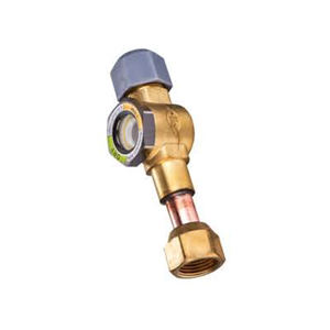 Vidrio de inspección mágico de latón con indicador de humedad para sistemas de HVAC y refrigeración - Product Image 3