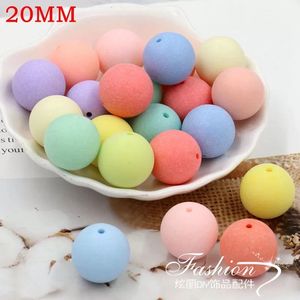 Пятно оптом 10 мм 12 мм 16 мм 18 мм 20 мм цветной глазурь смешанный пластиковый акриловый матовый шарик для продажи - Product Image 3