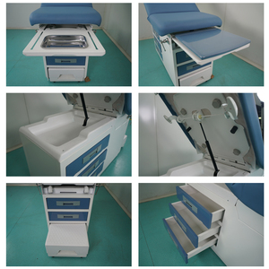 Chaise d'examen gynécologique de type américain XINDA de haute qualité, construction en acier thermolaqué pour usage hospitalier, certifiée CE/ISO - Product Image 5