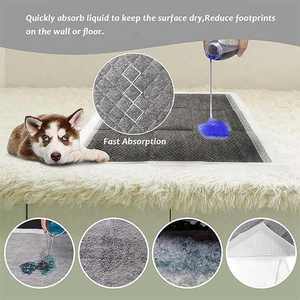 Tapis de propreté désodorisants au charbon pour chiots 60x60 cm, super absorbants avec film PE anti-fuite pour l'apprentissage de la propreté en cage - Product Image 4