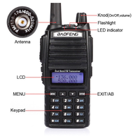Baofeng Berkualitas Tinggi TERBARU UV82 8W BAOFENG Dual Band 2 Arah Walkie Talkie UV-82 Radio Dua Arah Terlaris