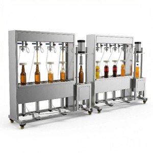 Equipo de llenado de botellas de cerveza artesanal Máquina automática de llenado de acero inoxidable Llenadora y taponadora de cerveza isobárica a la venta - Product Image 5