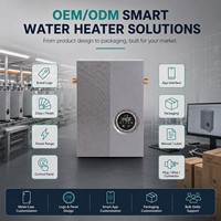 Chauffe-eau électrique instantané intelligent en acier inoxydable 220V à circuit d'eau latéral sans réservoir pour salle de bain et cuisine commerciales