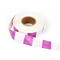 Étiquettes d'impression personnalisées pour bocaux cosmétiques Étiquette d'emballage adhésive pour bouteille en rouleau de vinyle