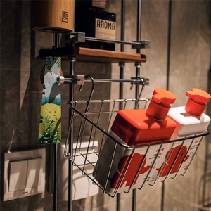Stainless Steel Standing Type Modern <b>Kitchen</b> Storage Basket Waterproof Non-Folding <b>Rack</b> for Towel and Fruit Tableware - Product Image 3