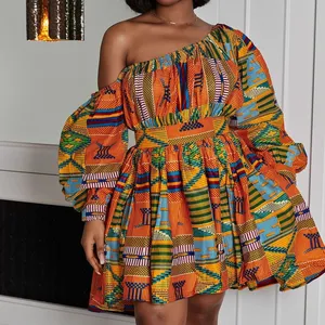 Robe de soirée à manches longues pour femmes, nouvelle mode, design de kitenge africain