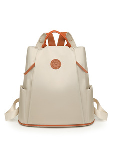 Fashionable Large Capacity Anti-Theft PU Oxford Cloth Zipper Women's <b>Backpack</b> <b>School</b> Sports Leisure Waterproof 20-35L - Product Image 3