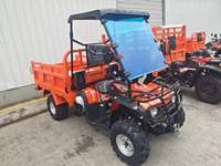 Quad agricole tout-terrain 4x4 avec benne arrière basculante, transmission automatique, véhicule tout-terrain robuste pour l'agriculture