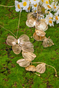 Beautiful Elegant Ginkgo Leaf Pendant <b>Earrings</b> Set Bohemian Fashion Unisex <b>Silver</b> Romantic <b>Long</b> Bride Tassel Jewelry Chains - Product Image 5