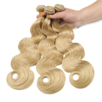 Extensions de cheveux vierges non traités à 100%, tissage de cheveux, 30 pouces, cheveux vierges vietnamiens, couleur blonde miel 613, vague corporelle, mèches de cheveux humains