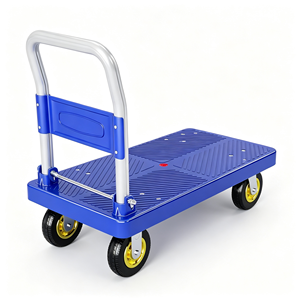 Multi Purpose Hand Truck Convertible Design 3 Position Stand Up Ride Ergonomic Handle Folding Hand Cart For Warehouse Use - Product Image 1